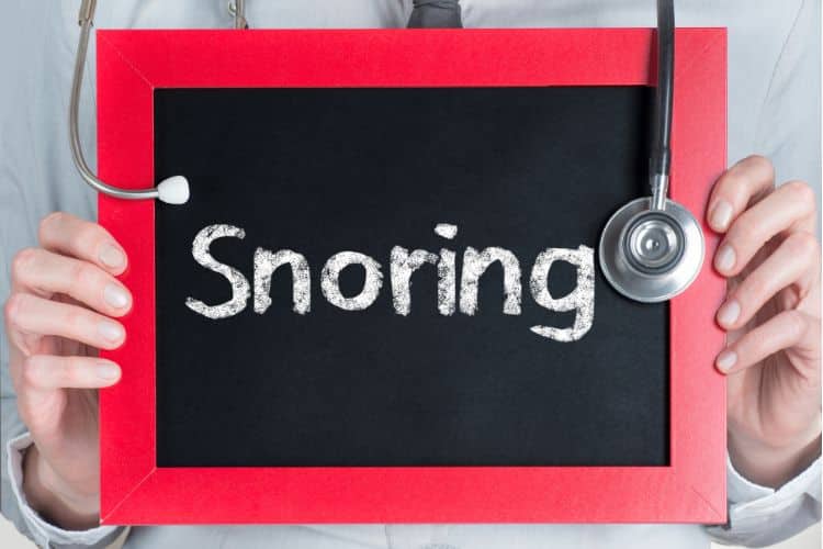 snoring sign with doctor