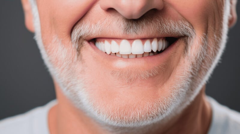 tooth loss solution dental implants old man smiling